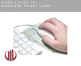 Other cities in Magdalena  payday loans